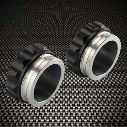2PCS 2.75" 70mm ID Aluminium Weld On Filler Neck & Cap Oil Fuel Expansion Water Tank