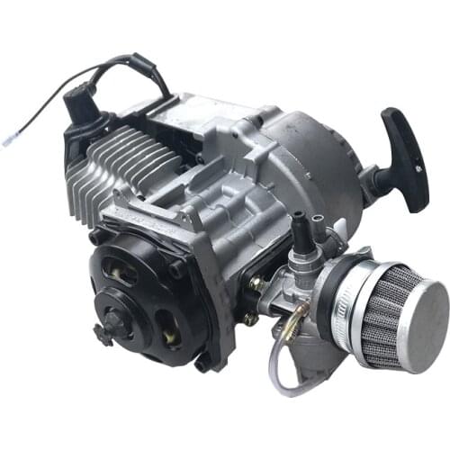 47cc 49cc 2 Stroke engine with gearbox 6T 7T for mini dirt bike Pocket bike atv Easy pull starter