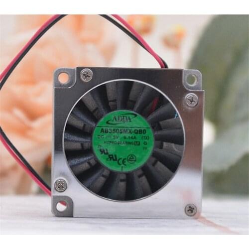 ADDA AB3505MX-QB0 3507 35MM Note book fan Laptop Blower Fan 35x35x7MM Fluid Bearing3.5cm Cooling fan DC 5V with Aluminum shell