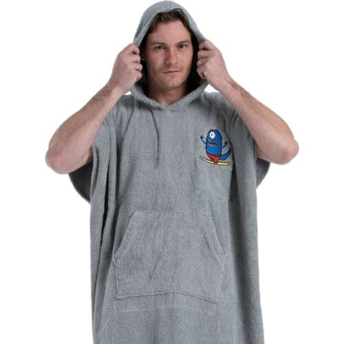 Microfiber Large Beach Towel Wetsuit Changing Robe Swimming Dry Robe Hooded Bath Towels Surf Men Women Poncho Quick Dry Bathrobe