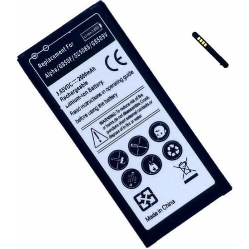 EB-BG850BBE Internal for Samsung Galaxy Alpha SM-G850F G850T G850Y G850 Rechargeable Battery Accumulator Bateria EB-BG850BBC