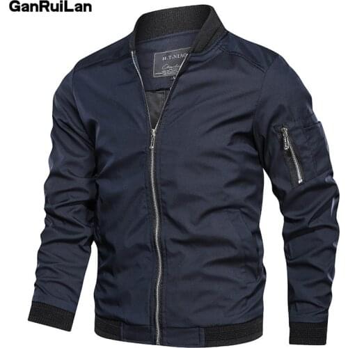 Мужские куртки пилоты GANRUILAN China At AliExpress