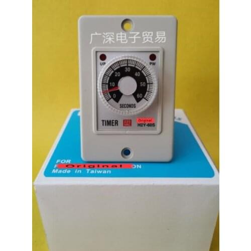 H2Y-60S-220V Panel type Power On Delay Timer 100% New Original H2Y-60S