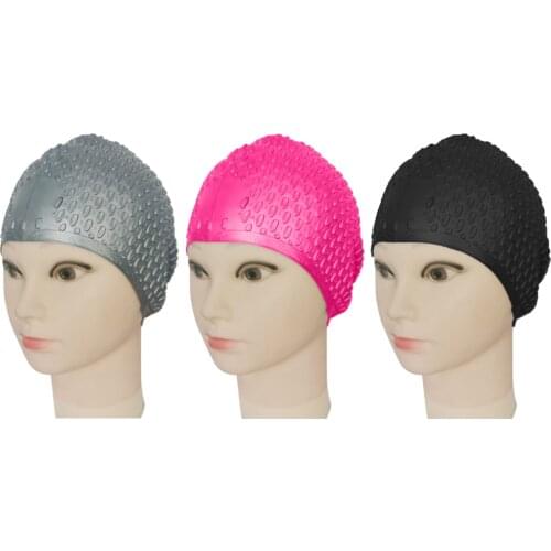 Swimming Cap Men Women Waterproof Swim Pool Ear Protect Silicone Diving Adult Long HairSports High Elastic Adults Swim Pool Hat