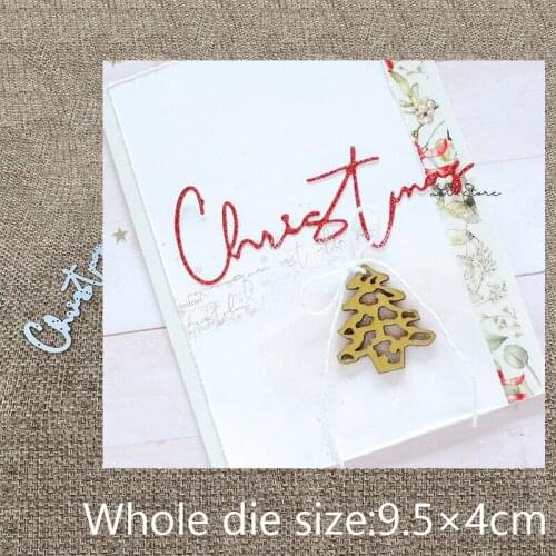New Design Craft Metal Cutting Die cut dies Christmas letter scrapbooking Album Paper Card Craft Embossing die cut