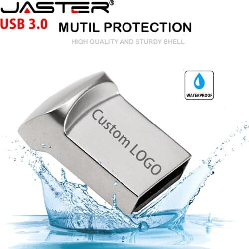 Custom LOGO Metal Mini USB3.0 Flash Drive 4GB 8GB 16GB 32GB 64GB 128G High Speed Pen Drives Gift Memory Stick 100% Real Capacity