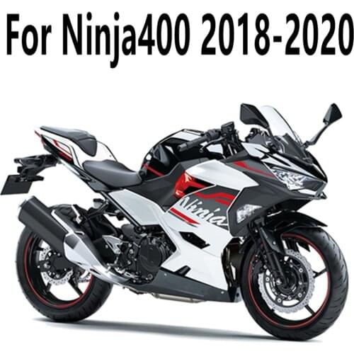 Motorcycle for Kawasaki Ninja 400 Ninja400 2018 2019 2020 Full Fairing Kits Injection Bodywork Cowling White Red Letter Decals