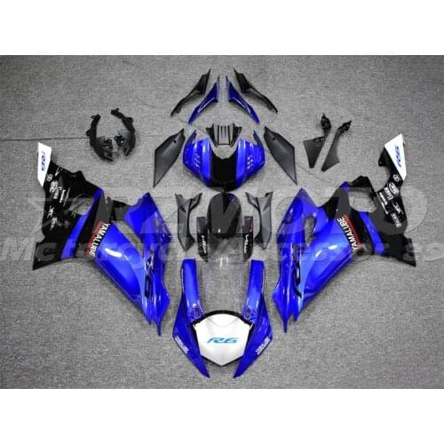New ABS Motorcycle Fairing Kits Fit For Yamaha YZF 600 R6 2017 2018 2019 2020 R6 17 18 19 20 Bodywork Set Custom Blue Black