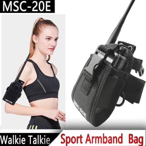 New MSC-20E Nylon Pouch Bag Carry Case for BaoFeng UV-5R UV-82 UV-XR UV-9R Plus YAESU TYT WOUXUN Walkie Talkie Radio