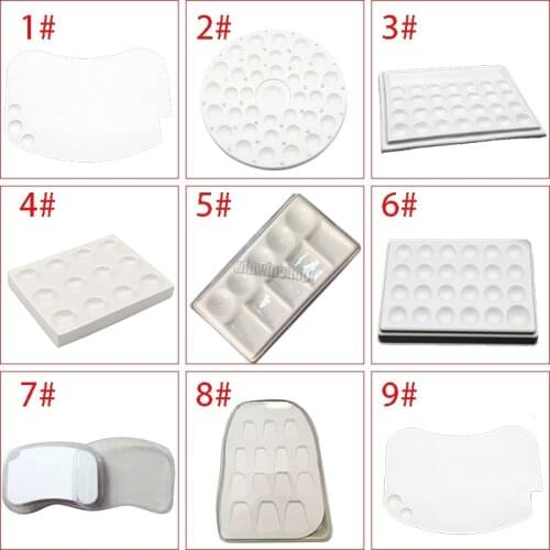 Dental laboratory porcelain watering and thermal insulation moisturizing porcelain plate palette with tooth tools