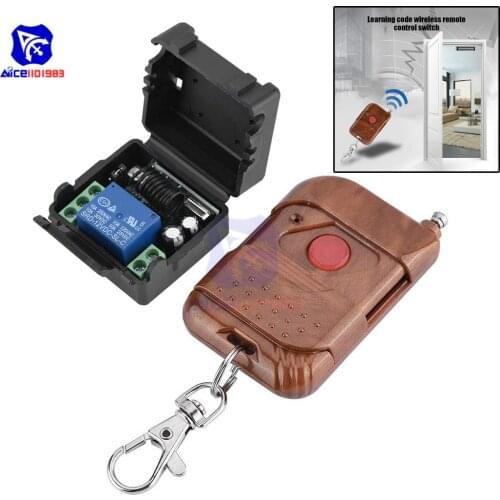 Diymore DC 12V 1 Channel Learning WIFI 315MHz Relay Switch Module with 315MHz Wireless Remote Control for Smart Home