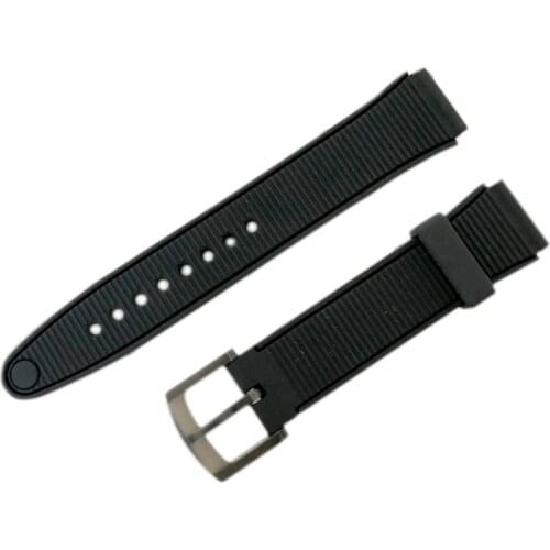 Watchband for Al Harameen Fajr Time Watch 6506 WY-16 Silicone Strap Suit to Azan Wristwatch as Substitution
