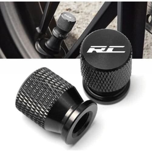 With LOGO RC For KTM RC 125 200 390 2013 - 2019 All Years Motorcycle Tire Valve Air Port Stem Cover Cap Plug CNC Accessories