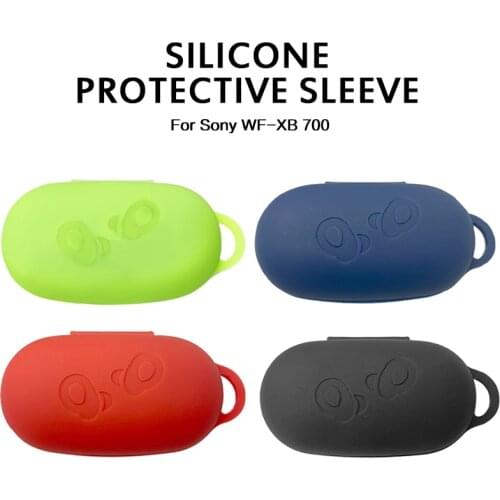 Anti-Scratch Full Protective Cover Silicone Case Travel Carrying Case With Carabiner Protection Case For Sony WF-XB700 Earbuds