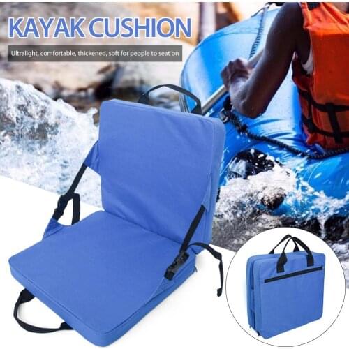 Foldable Stadium Seat Cushion Canoe Waterproof Chair With Back Support For Hiking Camping Boating Backyards Fishing Chair