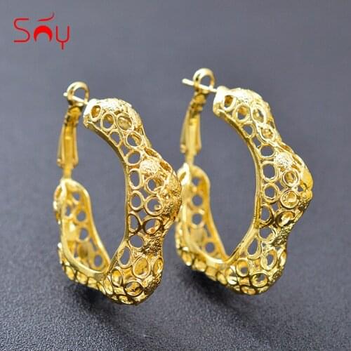 Sunny Jewelry Big Hoop Earrings For Women High Quality Jewelry Dubai Fashion Earrings For Party Wedding Trendy Jewelry Findings