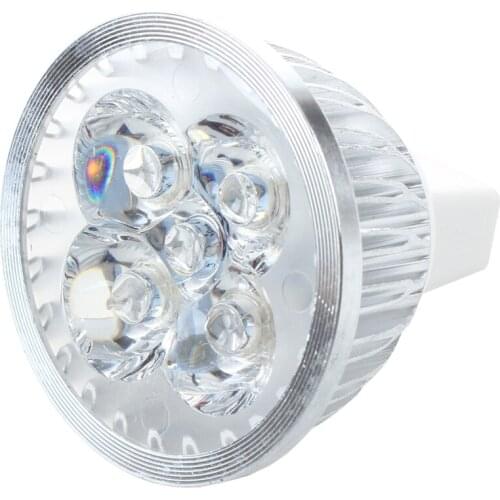 MR16 HIGH POWER 4 LED Spotlights Spot Light Bulb Lamp 3600K Warm White 4W 12V DC