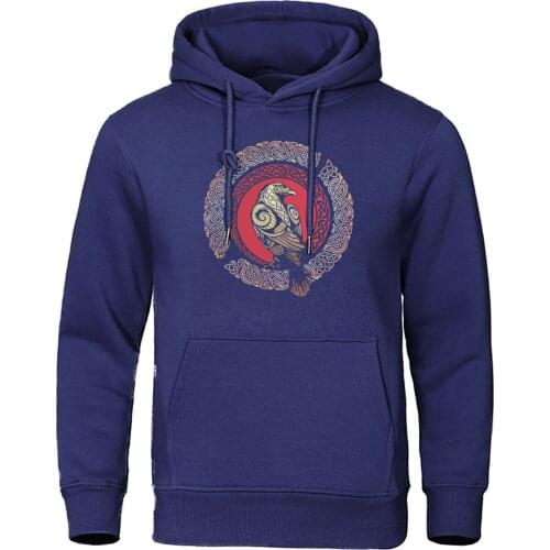 Viking legend Odin TV Show Viking Ragnars Raven Men Hoodies Sweatshirt 2019 Autumn Warm Men Streetwear Fashion Casual Hoodie