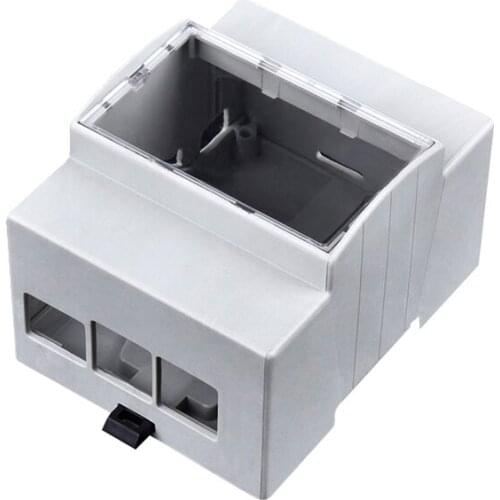 Gray ABS Raspberry Pi 4 cover Raspberry Pi 4 Protect Case with Mounted Hook for Raspberry Pi 4 modbus