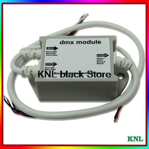 10pcs/lot, LED DMX512 Module RGB Controller, Low Voltage DC12V -24V led strip DMX digital signals transformer, Free Shipping
