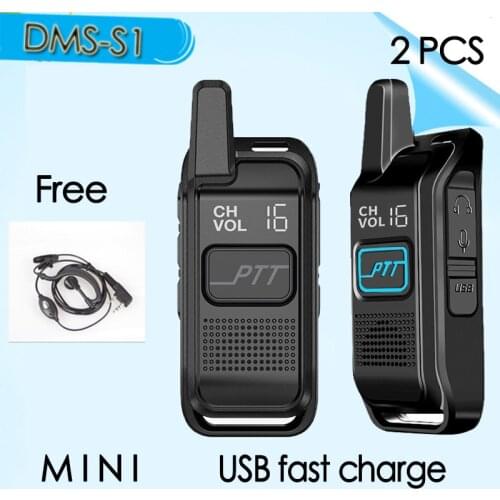 2 PCS) DMS S1 Mini Portable USB Ham Radio walkie-talkie wireless professional civilian hand Communicator HF Transceiver