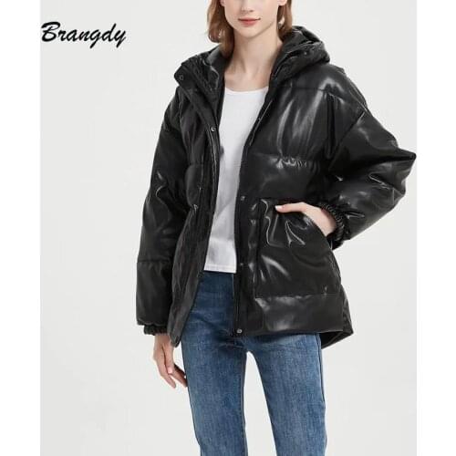 Brangdy Women's Leather Down Jackets