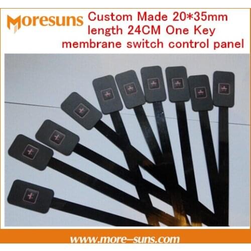 Fast Free Ship 5pcs/lot Custom Made 20*35mm length 24CM One Key membrane switch control panel
