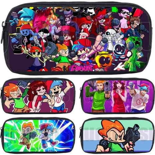 2021 Hot Game 3D Friday Night Funkin Pencil Case Boys Girls School Supplies Stationery Storage Pouch Women Cosmetic Bag Kid Gift