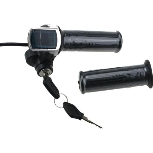 24V 36V 48V e bike throttle LED display with key lock for electric bike bicycle/electric scooter black color