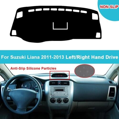 Flannel Suede Polyester Car Dashboard Cover For Suzuki Liana 2011 2012 2013 Dashmat Carpet Cape Car Accessories Car Rug