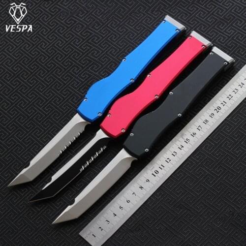 VESPA Version Knife Blade:D2 Handle:Aluminum,survival outdoor EDC hunt Tactical tool dinner kitchen knife