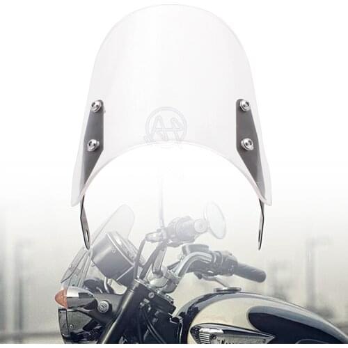 Motorcycle Clear Wind Deflectors Windshield Windscreens Pare-brise For Triumph Bonneville T 100/120 T100 T120 2001-2017 1set