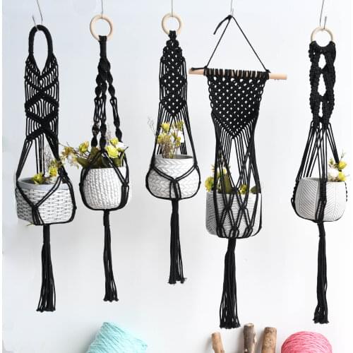 New arrival good quality handmade macrame plant hanger, pot holder pot hanger