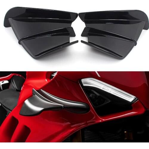 New Black Motorcycle Winglet Aerodynamic Wing Kit Fits For BMW R1200GS S1000RR For Yamaha BWS RS JOG JOE GP sports Bikes