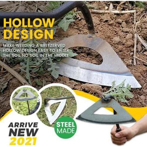 Dropshipping All-steel Hardened Hollow Hoe Weeding Shovel Gardening Tools
