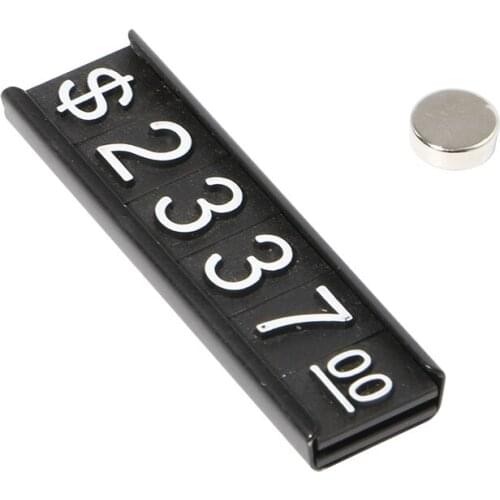 Garment Split Cube Price Tag Magnetic Fastener Magnet Prices Number Digit Dollar Currency Pricing Cube Badges Holder