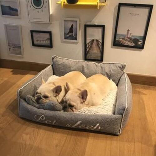 Detachable Pet Bed for Small Medium Large Dogs Breathable All Seasons Dog House Washable Cotton Puppy Sofa