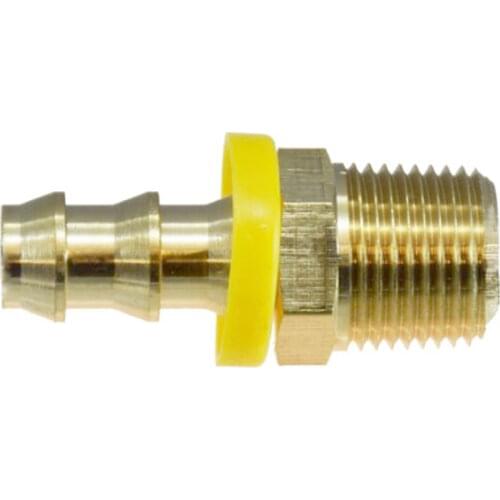 For 1/4" 5/16" 3/8" 1/2" 3/4" ID Hose Push On Hose Barb Brass Hosetail Fitting Water Gas Oil