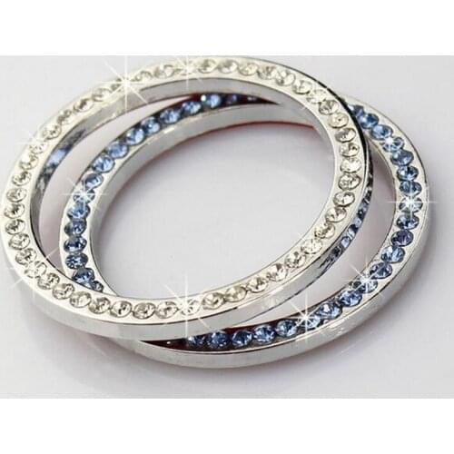 Decoration crystal Keyhole Ring cover Car Ignition Key Lock sticker for S/ubaru F/orester O/utback l/egacy B/RZ 13-17