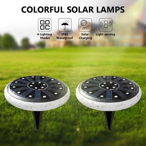 30-LED Solar Power Buried Light Under Ground Lamp Outdoor Path Way Garden Decking RGB Light Lawn Lamp Solar Light