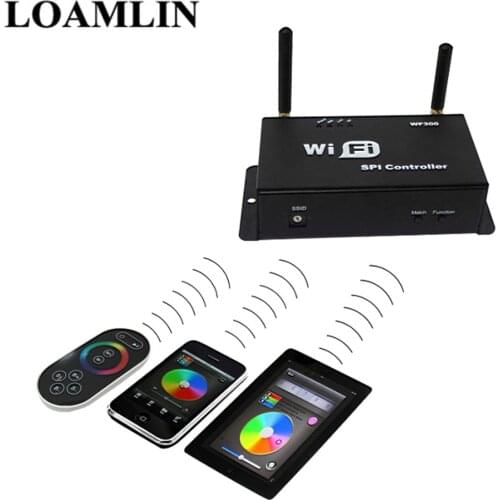 WIFI100 Controller WiFi LED RGB Controller DC5-24V RF Touch Remote Controller for RGB LED Strip