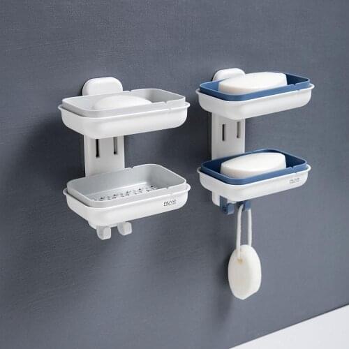 Soap Box Bathroom Storage Finishing Drainage Racks Portable Bathroom Supplies bathroom Container daily gadgets