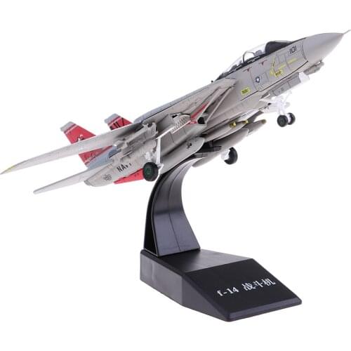1:100 High Simulation Diecast Fighter Plane Model Toys USA F-14 Fighter Model Toys 20x19x13cm