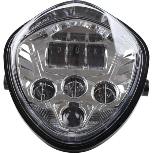 1pc Universal Motorbike Headlight LED Projection Headlamp Replaceable LED Lamp