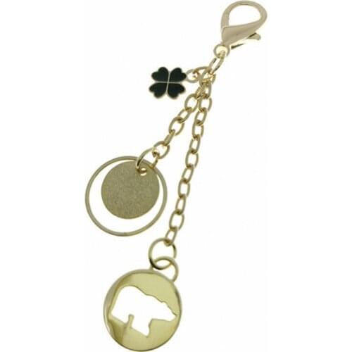 10 PCS 13.5CM Factory Wholesale Luggage Hardware Metal Labels Bag Ring Chain Pendants Zinc Alloy Luggage Hardware Hanging Chain