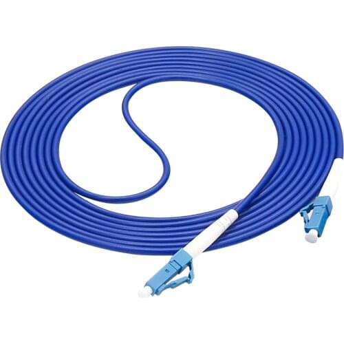 10PCS High Quality LC UPC 3meter/5meter/10Meter 9/125 Simplex Single-Mode Armored Fiber Optic Patch Cord Cable free shipping