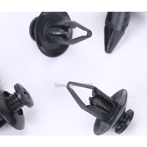 100PCS Bumper Cover Push Type Clip Nylon Retainer Fit 8mm Hole W706713-S300 For Ford Escape 2.0 2.3L 3.0LL