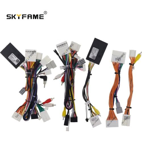 SKYFAME 16Pin Car stereo Wire Harness canbus decoder For INFINITI QX60 Power cable with canbus box