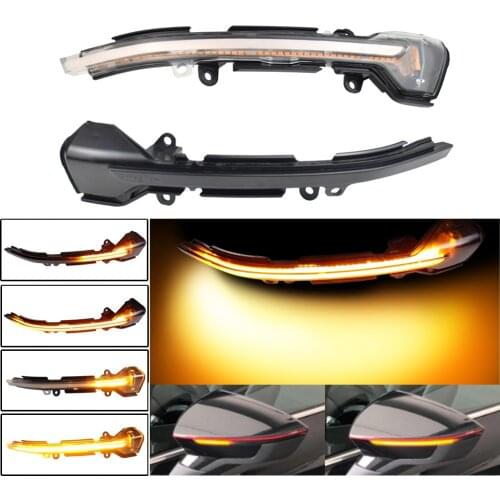 2Piece Sequential Blinker Lamp For Seat Leon III MK3 5F ST FR Cupra 13-19 Arona KJ7 Ibiza 6F 17-19 LED Dynamic Turn Signal Light