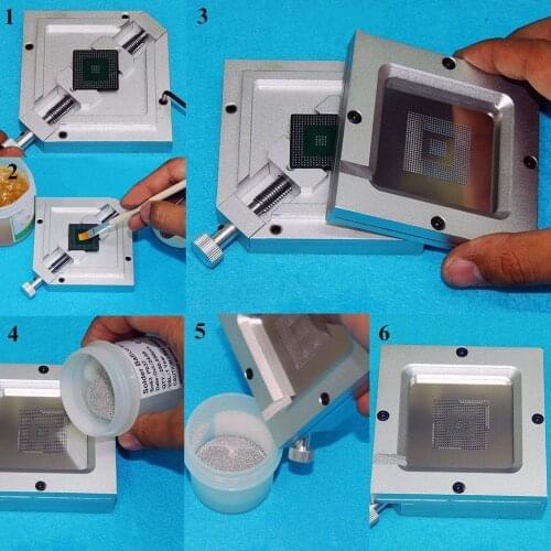 27PCS Universal BGA Reball Reballing Rework Net Stencil Directly Heat Parts Kit For BGA Working High Quality And Durable